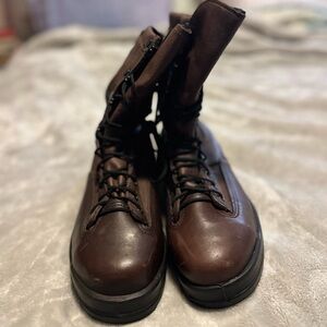 Women’s flight boots. Belleville Brown Leather Boots